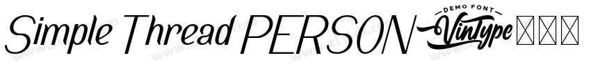 Simple Thread PERSON字体转换